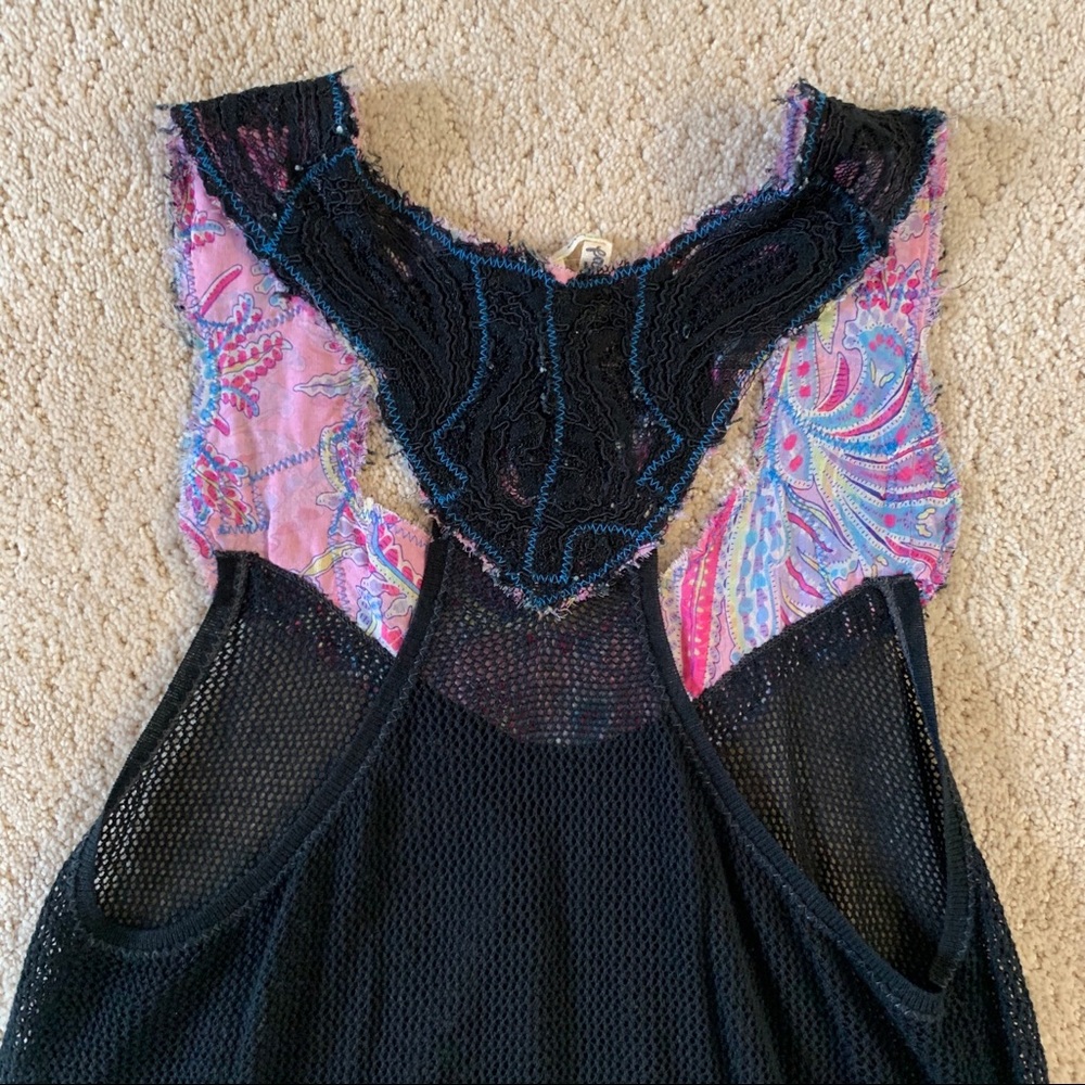 Free People Sheer Jersey Tank Top - M - EUC - Picture 5 of 6